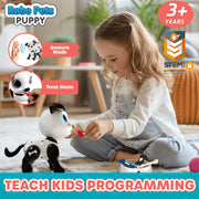 USA Toyz Robo Pets Puppy Robot STEM Educational Programmable Interactive Dancing Walking Toy 1-Count