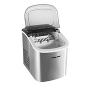 Magic Chef Portable Countertop Ice Maker, 27 lb Daily Output, Stainless Steel, Bullet Ice Cubes, 1.5 lb Storage Capacity, Digital Controls
