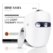 HIME SAMA LED Face Mask, 8-Color Wireless Light Therapy with Red Blue Near-Infrared, Anti-Aging Wrinkle Reduction, Lightweight USB Rechargeable Miracle ACE RB-081
