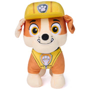 PAW Patrol Rubble Plush Toy, 6-Inch Stuffed Animal with Show-Accurate Embroidered Details, Multicolor
