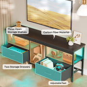 Bestier L105613B LED TV Stand Entertainment Center, Fits TVs up to 65