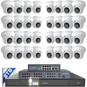 ONWOTE 32 Channel Security Camera System 12MP 32CH NVR 8TB 32 Ports PoE Switch 32x 6MP Outdoor Audio