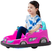 Flybar FB25020AE Kid Trax 6V Bumper Car Ride-On Toy, Pink