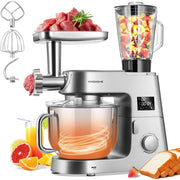 SPECSTAR VH1656-SL 9 in 1 Multifunctional Stand Mixer with Fermentation, 7.5 Quart, 660W Motor, Silver