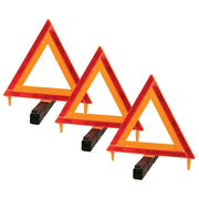 Performance Tool W1498 Large Early Warning Roadside Emergency Reflective Triangle (Pack of 3)