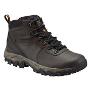 Columbia Newton Ridge Plus II Waterproof Hiking Boots for Men - Cordovan/Squash, 11.5M - Rubber sole