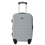 Wrangler WRW-20272-014  2-Piece Expandable Rolling Hard-Side Spinner Carry-on Set with 22-Inch Carry-on, 15-Inch Tote, Ultimate Gray