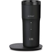 Ember Charging Coaster 2, Wireless Travel Mug Charging Accessory, Black, Compatible with Generation 1 and 2 Ember Mugs TM19XC1200AM