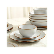 Stone + Lain Brasa 16-Pc. Stoneware Dinnerware Set - WHITE ONE SIZE
