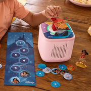 Tonies 11002968 Toniebox 2 Audio Player Full Play Bundle with Disney Moana Tonie, Cloud Pink
