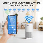 RENPHO WiFi Air Purifiers 1440 Sq.ft, H13 True HEPA Filter Air Cleaner, White