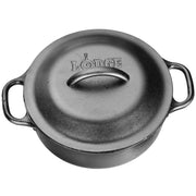 Lodge Cast-Iron 2-Quart Serving Pot with Iron Lid