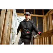 Milwaukee 351G-S Men's Small Gray Midweight Cotton/Polyester Long-Sleeve Pullover Hoodie