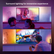 Philips Hue Play Gradient 65-Inch Color-Changing LED TV Lightstrip, Multi-Color Ambiance, Voice Control Compatible, 560417