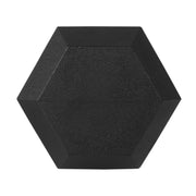 CAP Barbell 45lb Rubber Coated Hex Dumbbell, Non-Slip Chrome Steel Handle, Single, SDR1-045