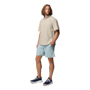 Columbia Men's PFG Tamiami II Short Sleeve Fishing Shirt, Omni-Shade UV Protection, Omni-Wick Moisture Management, Fossil, Big & Tall 4X, 128705