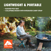 Ozark Trail STL-GY6-OT Steel and Polyester Lightweight Camping Stool