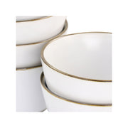 Elama Paul 6-Pc. Stoneware Dinnerware Set 975116269M - WHITE ONE SIZE