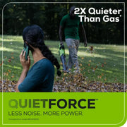 GreenWorks 2429902 Leaf Blower 60V 630 CFM 170 MPH with 2.5 Ah Battery & 3 Amp Charger