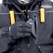 FRABILL FRBP3121 Men's Standard Hunter Heavy Duty Insulated Ice Fishing Jacket, Black - M