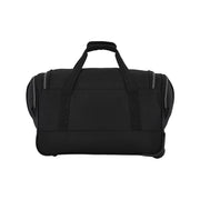 Wrangler 21 Deluxe Rolling Travel Duffel, Black, 900 Denier Polyester, Telescopic Handle, In-Line Skate Wheels, WR-23021-001