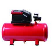 HyperTough 3 Gallon Oil Free Air Compressor, 100PSI, Red - Portable