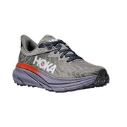 HOKA Challenger ATR 7 Women's Trail Running Shoes, Galactic Grey Wild Indigo, Size 8, Width B Medium