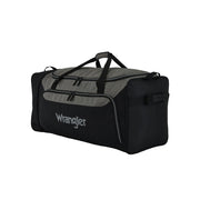 Wrangler 36-Inch Jumbo Collapsible 3-Wheel Rolling Locker Duffel, Black, Oversized Travel Bag, WRW-83036-001