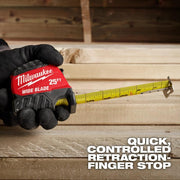 Milwaukee Electric 5m/16ft Wide Blade Tape Measure, Red/Black, 13ft Standout, 16ft Reach, 48-22-1217