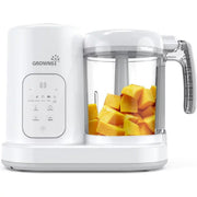 Grownsy Gz-Bfm Stainless Steel Multi-Function Auto Cooking & Grinding Baby Food Maker - White