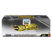 Hot Wheels Car Culture Team Transport Factory Set, 18 Premium 1:64 Scale Vehicles with Metal Body and Real Riders Tires, Multicolor
