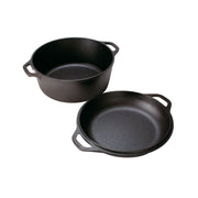 Lodge L8DD3 Logic Cast Iron 5 Quart Double Dutch Oven
