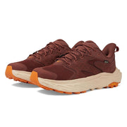 HOKA Anacapa 2 Low GTX Waterproof Hiking Shoes for Women, Eco-Friendly Upper, Vibram Megagrip Outsole, Spice & Earthenware, Size 9M, 1142830-SERT