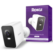 Roku Battery Camera Plus SE, Wireless Indoor Outdoor Security Camera, 1080p HD, Two-Way Audio, IP65 Weather-Resistant, Rechargeable Battery