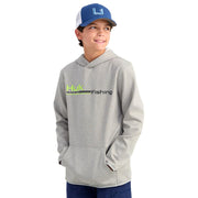 Huk Coldfront Graphic Hoodie for Kids - Harbor Mist Heather - S