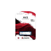 Kingston NV3 500GB M.2 2280 PCIe 4.0 x4 NVMe Internal Solid State Drive SSD, Up to 6000 MB/s Read Speed, Shock Resistant