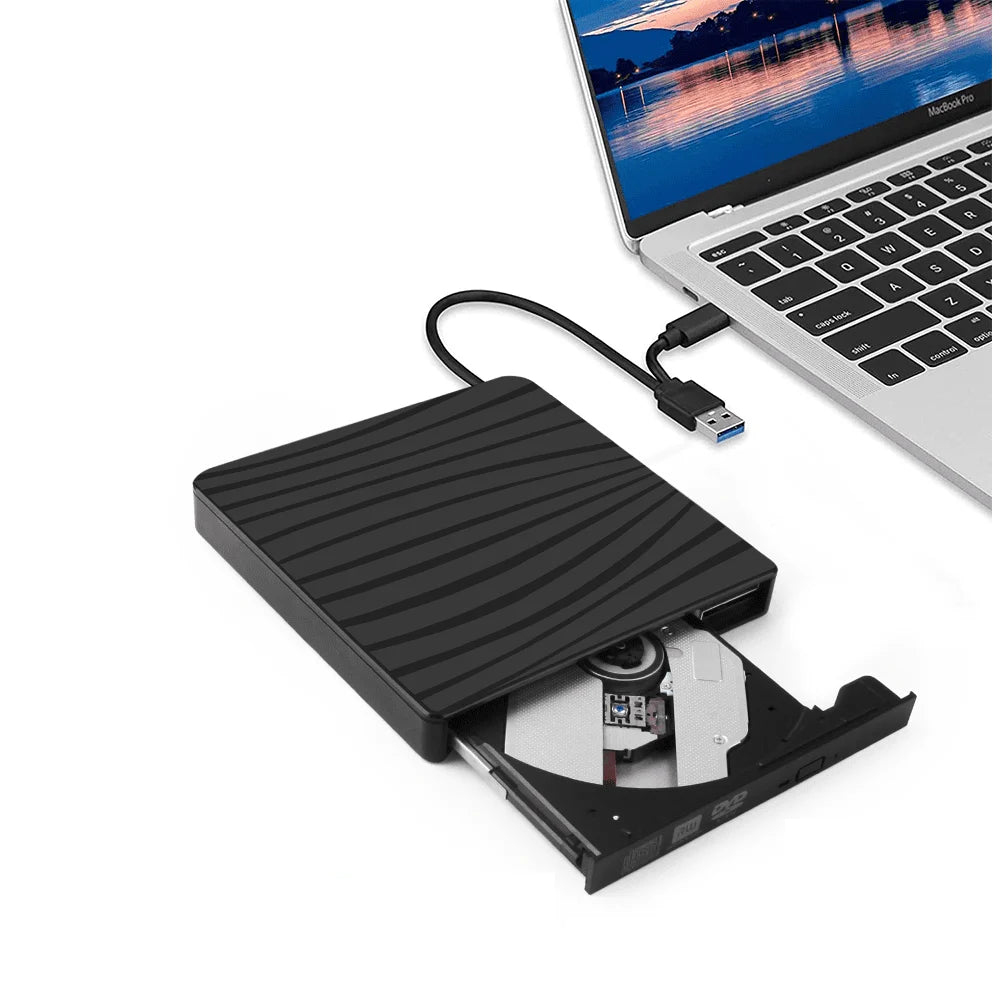 BCOOSS Portable External Optical CD DVD Drive Burner Reader – VIP Outlet