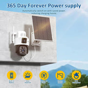 Xorlink XQ1 4K Solar Security Camera Wireless Outdoor with Color Night Vision and Two-Way Audio