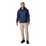 Columbia Men's Watertight II Rain Jacket, Waterproof Nylon Shell, Omni-Shield Technology, Packable, Collegiate Navy, XL, 153389