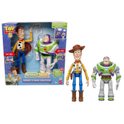 Mattel Disney Pixar Toy Story 5 Interactables Woody and Buzz Lightyear 12-Inch Action Figures 2-Pack JMF26
