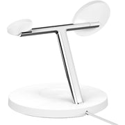 Belkin WIZ009ttWH 3 in 1 Wireless Charger with MagSafe for iPhone 13, iPhone 13 Pro, iPhone 12 and iPhone 12 Pro White