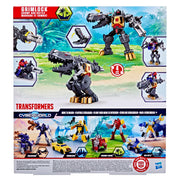 Hasbro Transformers Cyberworld Grimlock Chomp & Battle 9-Inch Action Figure with 4-Step Transformation, Chomping Dino Head, Spinning Blaster Arm, Mech Suit Chest Panel
