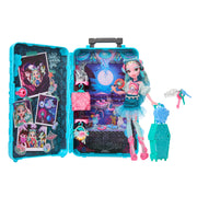 Mattel Monster High Skulltimate Secrets Gore-geous Oasis Doll Playset with Lagoona Blue, Travel Clothes, Accessories, Suitcase, 19+ Surprises, JDR51