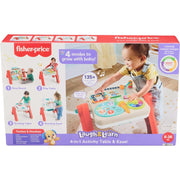 Fisher-Price Laugh & Learn 4-in-1 Activity Table & Easel, Electronic Learning Toy for Baby & Toddler