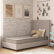 Flash Furniture Capri Comfortable Sleep 6 Inch CertiPUR-US Certified Spring Mattress, Twin Mattress in a Box - Pressure Relief