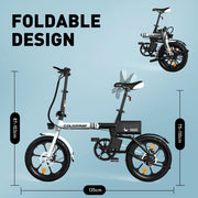 COLORWAY BK35M Folding Electric Bicycles, 16 Inch