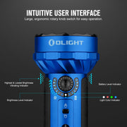 Olight Marauder Mini Rechargeable LED Floodlight, 7,000 Lumens, Cool White, Midnight Blue