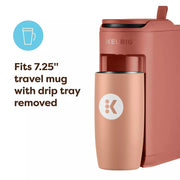 Keurig K-Mini Mate Single Serve Coffee Maker, Compact, Brews Up to 12 oz, Travel Mug Friendly, Glamping Green