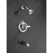 Delta Faucet Classic Monitor 13 Series Tub and Shower Trim, Chrome, Wall Mount, Single-Handle, T13491