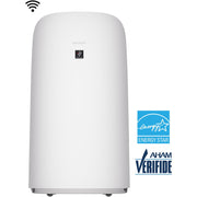 Sharp Smart Air Purifier and Humidifier with Plasmacluster Ion Technology, True HEPA Filter, WiFi Enabled, White, Covers 1,913 Sq Ft, KCP70UW